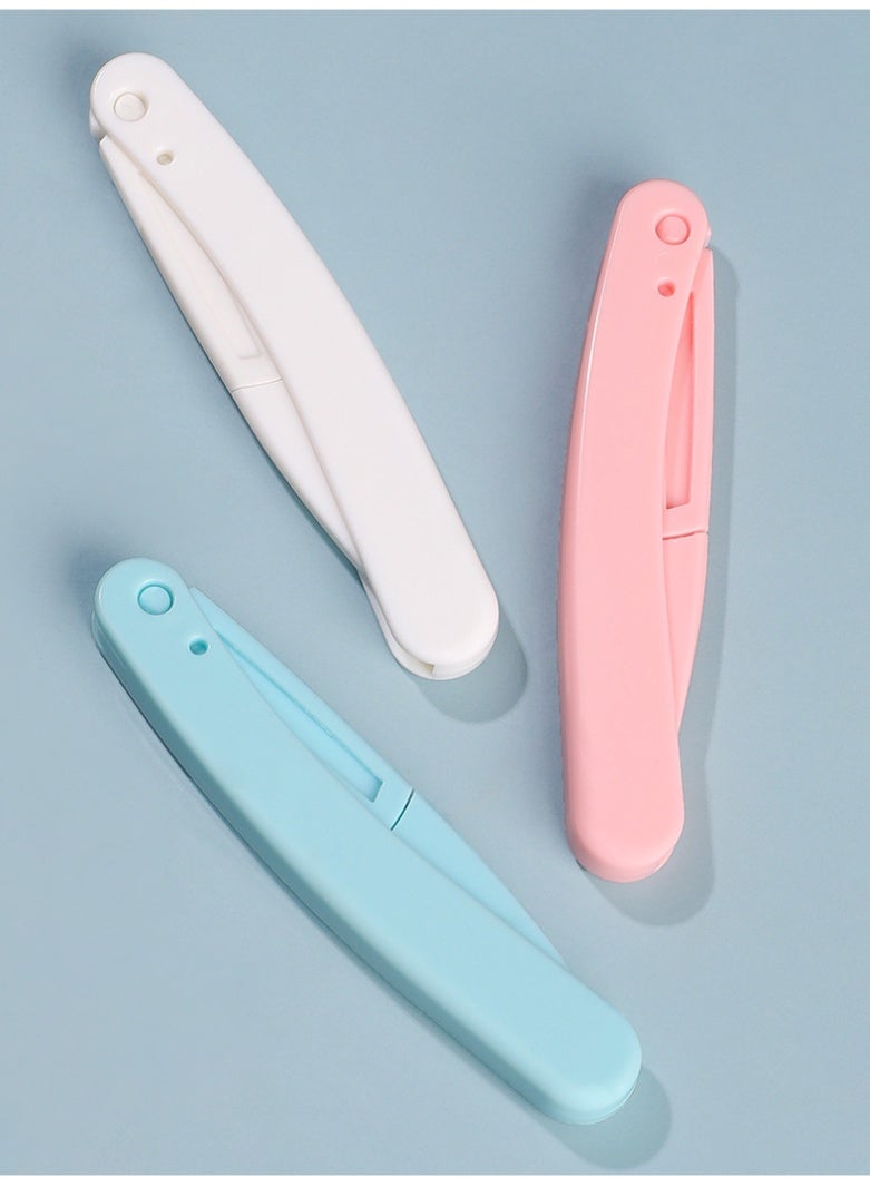 Myonly 3 Pcs MYONLY Safety Folding Lady's Eyebrow Trimmer, Shaving Razor, Makeup Tool, Eyebrow Trimmer Razor - Image 2